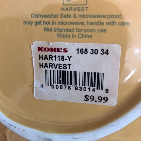 Harvest Kohl’s Sold As Set 3 Yellow Red Green Trinket Appetizer Serving Dishes - Picture 8 of 11